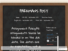 Tablet Screenshot of parkmanpost.wordpress.com