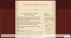 Desktop Screenshot of fschulze.wordpress.com