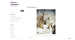 Desktop Screenshot of culturenotebook.wordpress.com