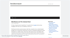Desktop Screenshot of lesbonaut.wordpress.com
