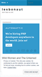 Mobile Screenshot of lesbonaut.wordpress.com