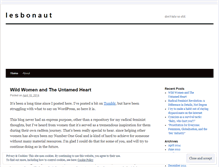 Tablet Screenshot of lesbonaut.wordpress.com