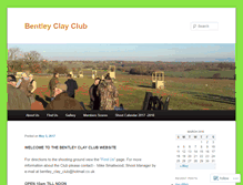 Tablet Screenshot of bentleyclayclub.wordpress.com