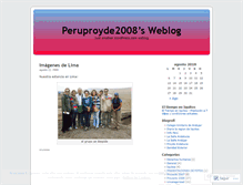 Tablet Screenshot of peruproyde2008.wordpress.com