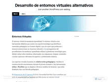 Tablet Screenshot of entornosvirtuales.wordpress.com