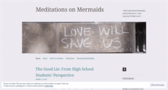 Desktop Screenshot of meditationsonmermaids.wordpress.com