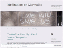 Tablet Screenshot of meditationsonmermaids.wordpress.com