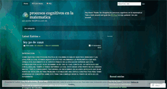 Desktop Screenshot of procesoscognitivos.wordpress.com
