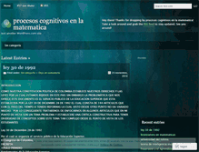 Tablet Screenshot of procesoscognitivos.wordpress.com