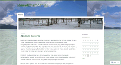 Desktop Screenshot of ahmadilhamdanial.wordpress.com