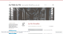 Desktop Screenshot of lavidalavie.wordpress.com