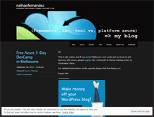 Tablet Screenshot of nathanfernandez.wordpress.com