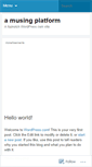 Mobile Screenshot of amusingplatform.wordpress.com