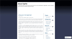 Desktop Screenshot of aboutsophie.wordpress.com