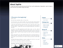 Tablet Screenshot of aboutsophie.wordpress.com