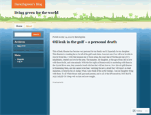 Tablet Screenshot of dare2bgreen.wordpress.com