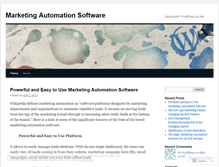 Tablet Screenshot of marketingautomationplatform.wordpress.com