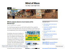 Tablet Screenshot of mindofmaus.wordpress.com