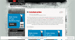 Desktop Screenshot of massfatality.wordpress.com