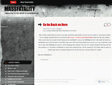 Tablet Screenshot of massfatality.wordpress.com