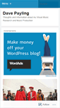 Mobile Screenshot of davepayl.wordpress.com