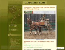 Tablet Screenshot of carpediemfarm.wordpress.com
