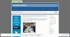 Desktop Screenshot of mali2326.wordpress.com