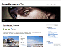 Tablet Screenshot of bigbsbeavermanagementtour.wordpress.com