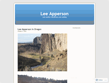 Tablet Screenshot of leeapperson.wordpress.com