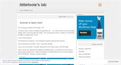 Desktop Screenshot of littlefooteslab.wordpress.com