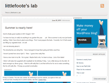 Tablet Screenshot of littlefooteslab.wordpress.com
