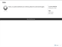 Tablet Screenshot of ajourneythroughcycling.wordpress.com