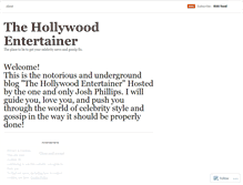 Tablet Screenshot of hollywoodentertainer.wordpress.com