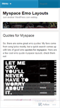 Mobile Screenshot of myspaceemolayouts.wordpress.com