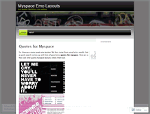 Tablet Screenshot of myspaceemolayouts.wordpress.com