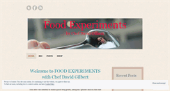 Desktop Screenshot of foodexperimentblog.wordpress.com