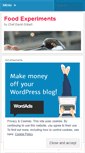 Mobile Screenshot of foodexperimentblog.wordpress.com