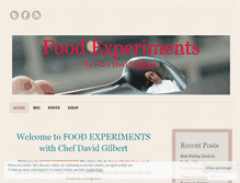 Tablet Screenshot of foodexperimentblog.wordpress.com