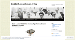Desktop Screenshot of lambersongenealogy.wordpress.com