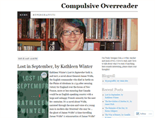 Tablet Screenshot of compulsiveoverreader.wordpress.com