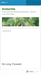 Mobile Screenshot of amberlife.wordpress.com