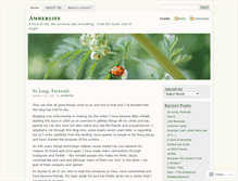 Tablet Screenshot of amberlife.wordpress.com