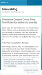 Mobile Screenshot of bleeveblog.wordpress.com