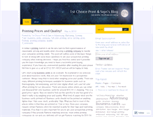 Tablet Screenshot of 1stchoiceprintsign.wordpress.com