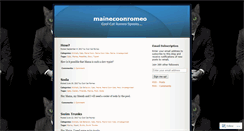 Desktop Screenshot of mainecoonromeo.wordpress.com