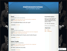 Tablet Screenshot of mainecoonromeo.wordpress.com