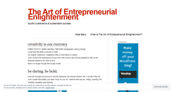 Desktop Screenshot of entrepreneurialenlightenment.wordpress.com