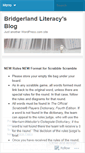 Mobile Screenshot of bridgerlandliteracy.wordpress.com