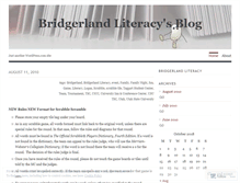Tablet Screenshot of bridgerlandliteracy.wordpress.com