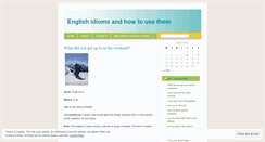 Desktop Screenshot of englishidioms.wordpress.com